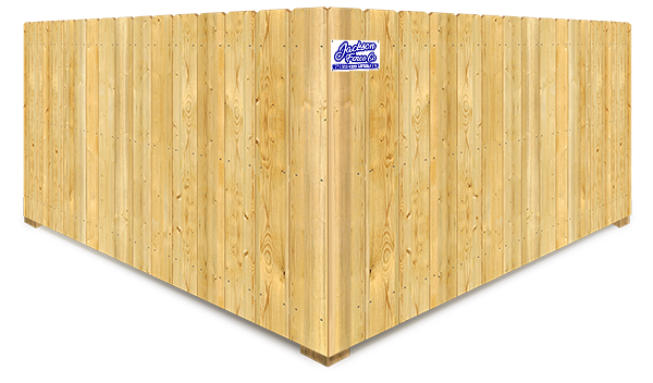 Wood Stockade Style Fence - Jackson Tennessee
