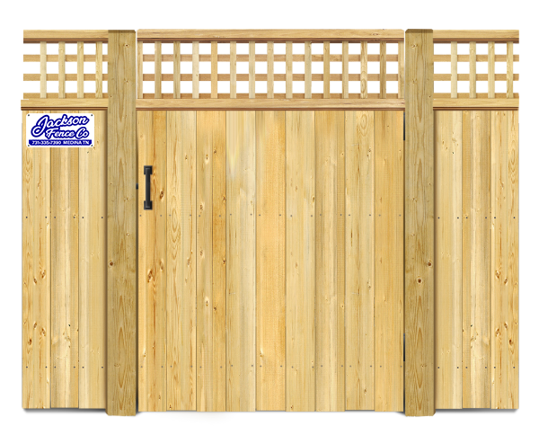 Lattice style gate  - Wood Gate