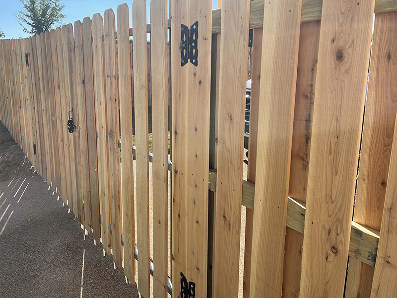 Bartlett TN Shadowbox style wood fence