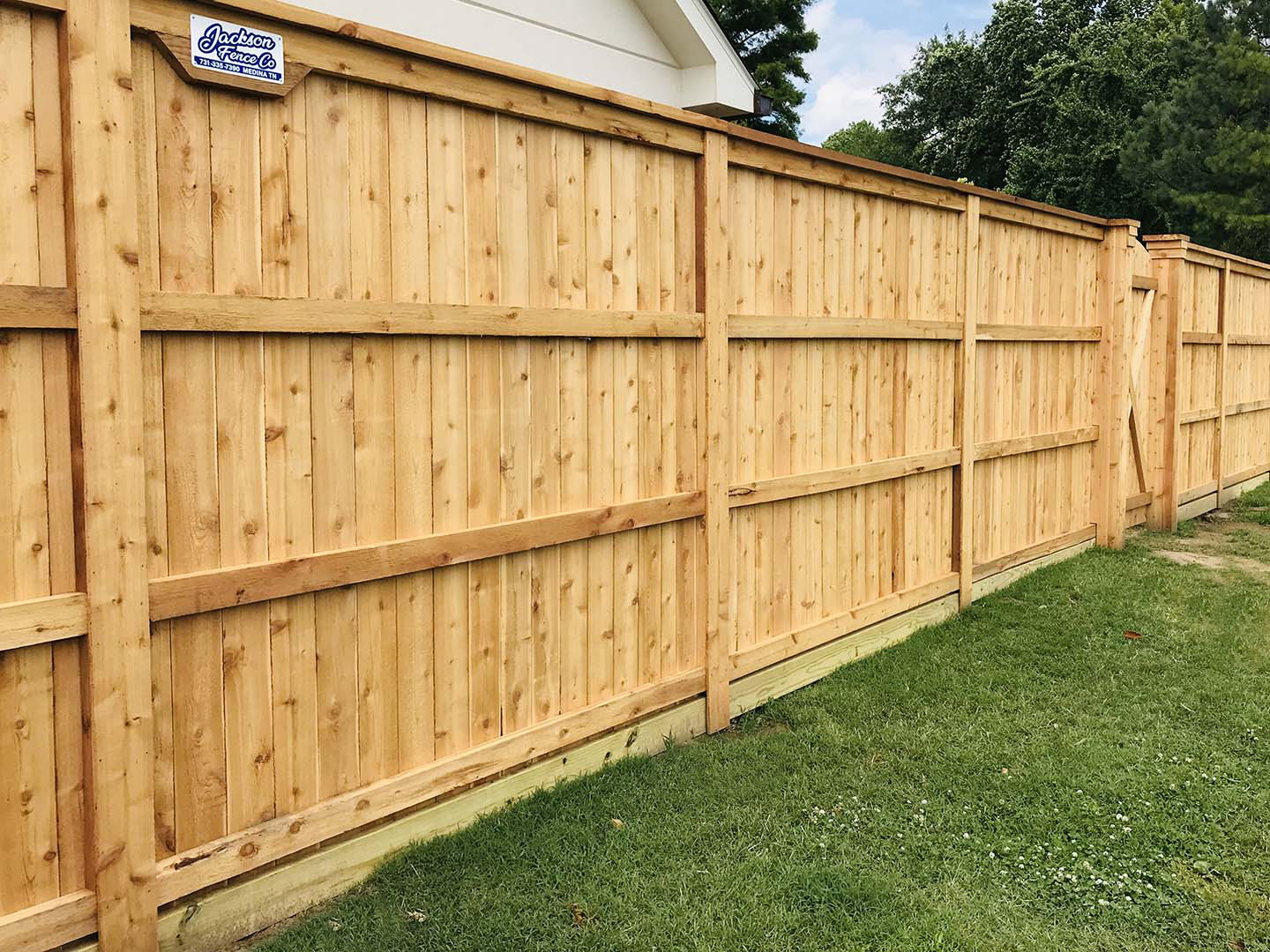 Humboldt Tennessee wood privacy fencing