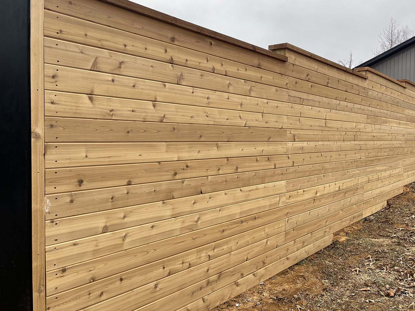 Huntingdon TN horizontal style wood fence