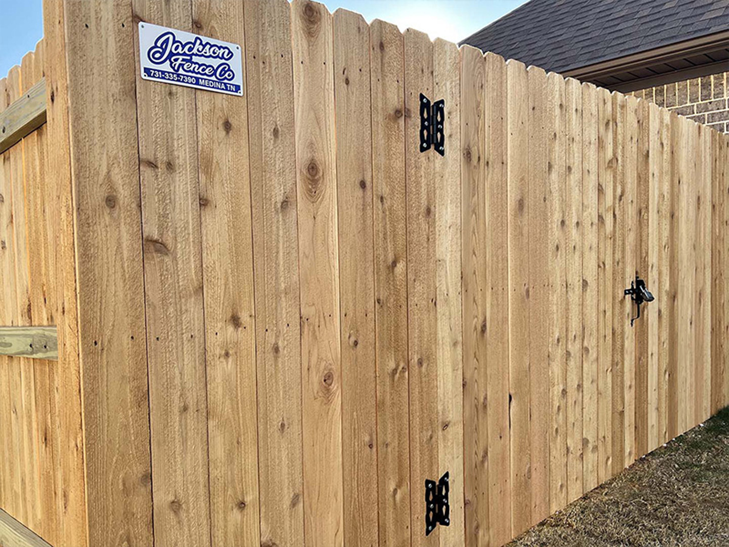 Huntingdon TN stockade style wood fence