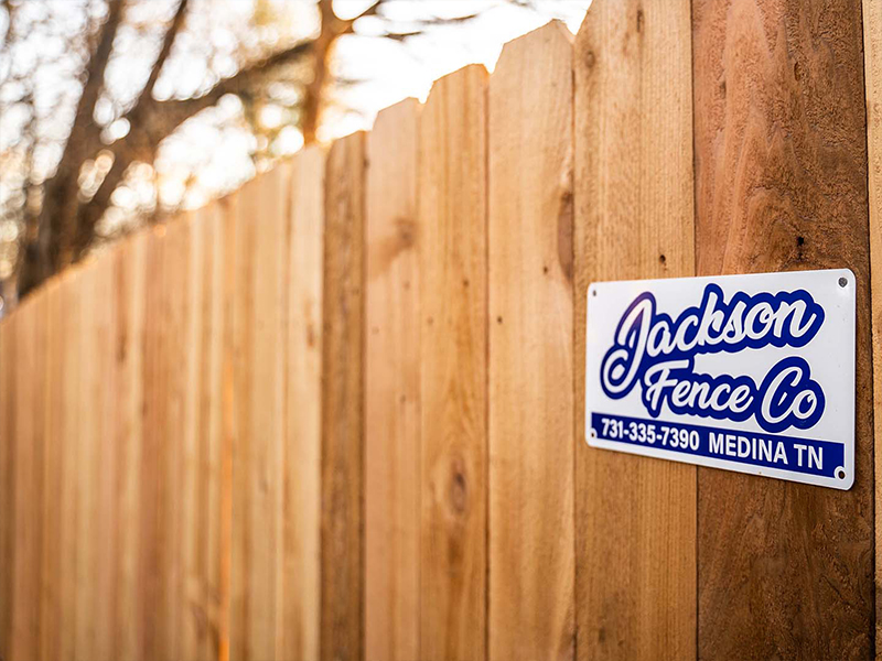 Medina TN stockade style wood fence